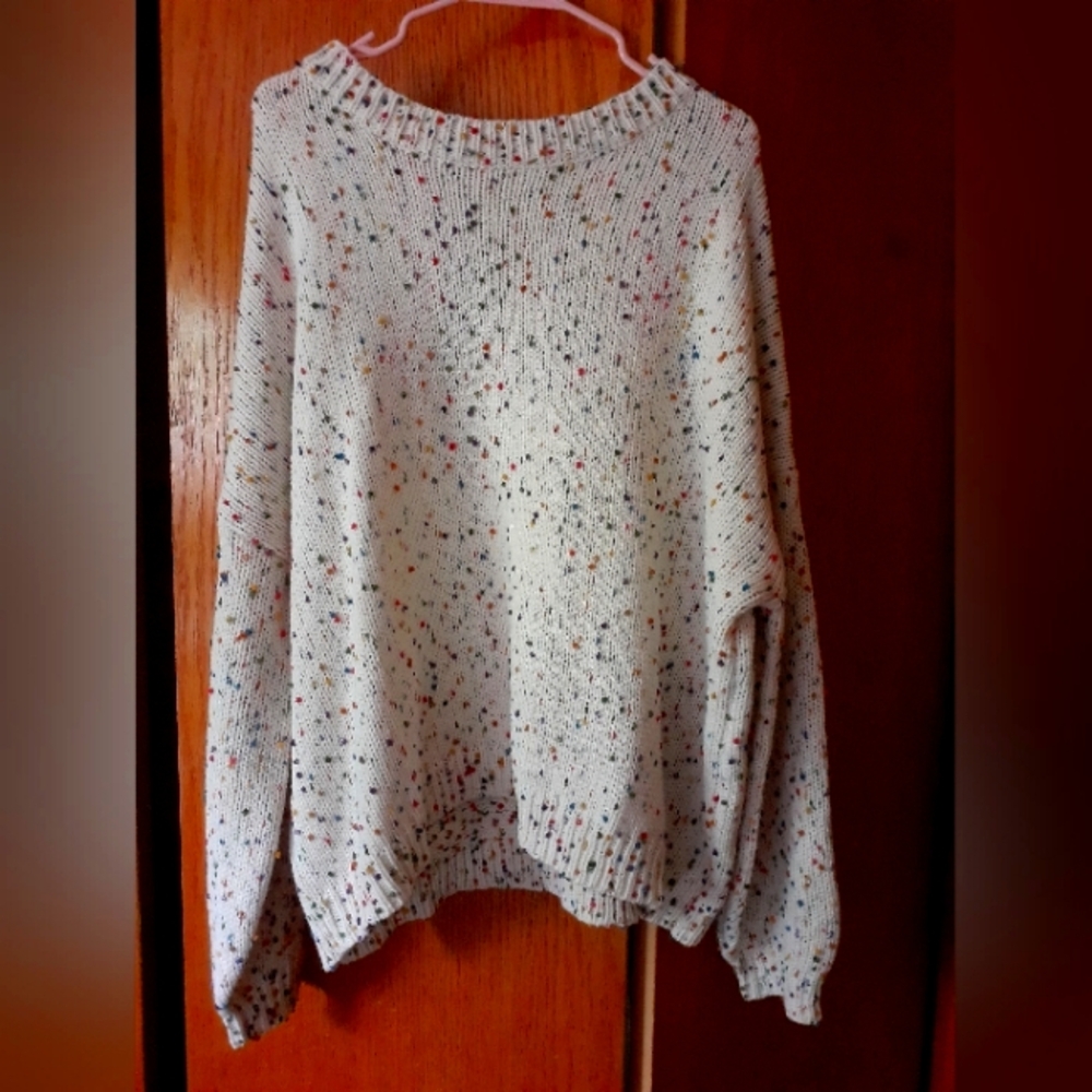 Cupshe Confetti Sweater - XL
